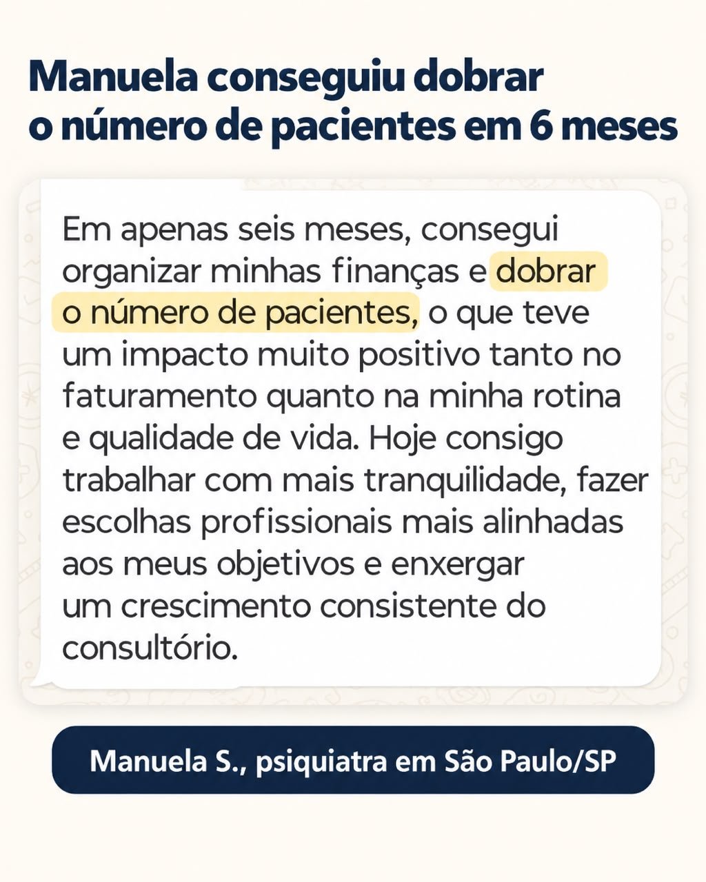 Depoimento real de aluna