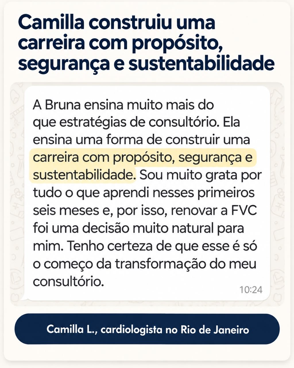 Depoimento real de aluna